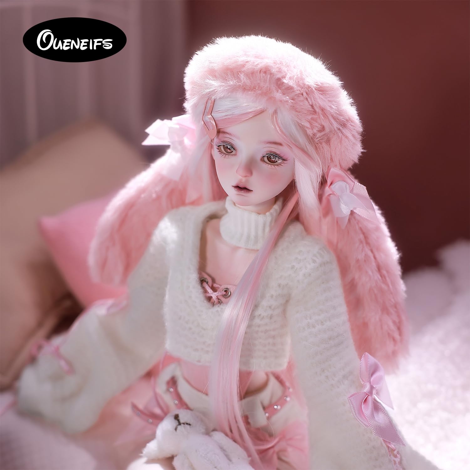 Amazon.com: Oueneifs 1/4 Celia Fullset M Bjd Doll Romantic Pink
